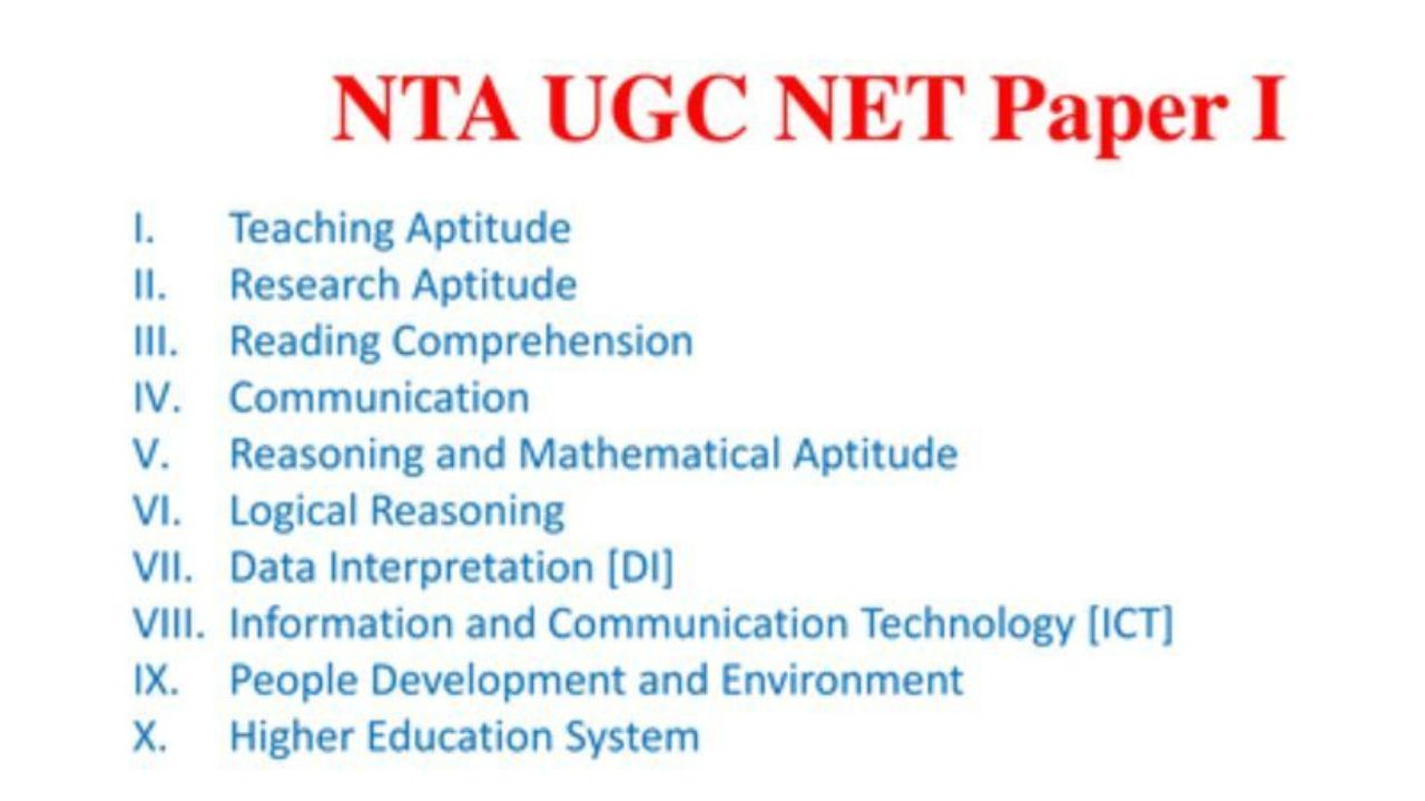 You are currently viewing UGC NET Paper 1  Syllabus : GENERAL PAPER ON TEACHING & RESEARCH APTITUDE (00)